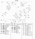 40 Amp Alternator Diagram and Parts List for 58A447-0234-99  Briggs and Stratton Engine